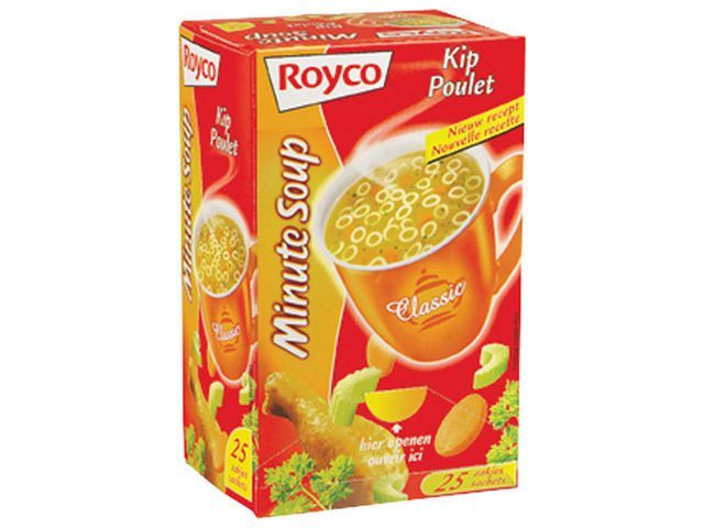 Royco Minute Soepen Kippensoep Doos 25 Stuks royco kopen in de aanbieding Royco Minute Soepen Kippensoep Doos 25 Stuks royco kopen in de aanbieding