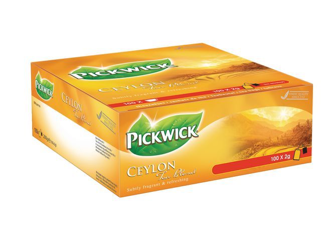 Pickwick Zwarte Thee Grootverpakking Ceylon Losse Zakjes Pak 100 Stuks pickwick kopen in de aanbieding