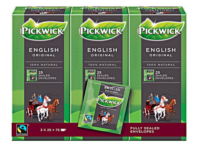 Pickwick Professional English Original Theezakjes Doos 50 G Pak 75 Stuks pickwick kopen in de aanbieding