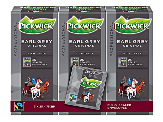 Pickwick Professional Earl Grey Original Theezakjes Doos 50 G Pak 75 Stuks pickwick kopen in de aanbieding