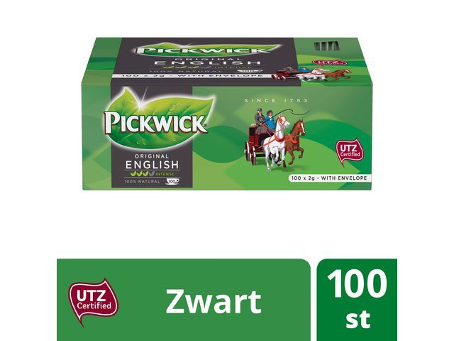 Pickwick Zwarte Thee Grootverpakking Engelse Melange Pak 100 Stuks pickwick kopen in de aanbieding Pickwick Zwarte Thee Grootverpakking Engelse Melange Pak 100 Stuks pickwick kopen in de aanbieding