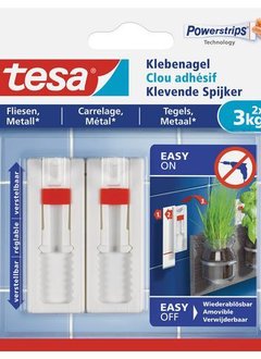 tesa® Verstelbare klevende spijker 3kg wt/pk2