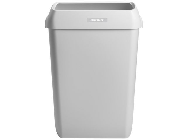 Katrin Afvalbak Met Deksel Plastic Wit 50 L 575 X 420 X 280 Mm Doos 2 Stuks katrin kopen in de aanbieding