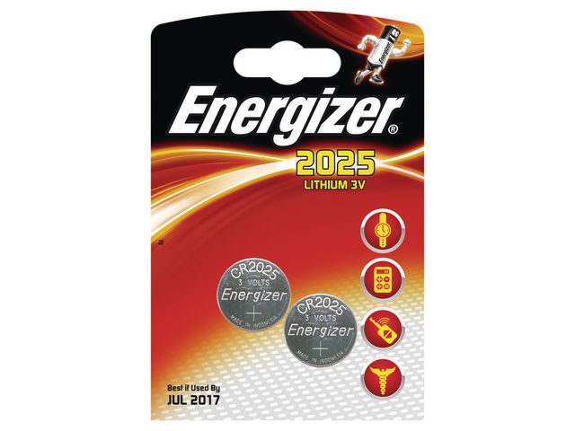 Energizer Batterij Knoopcel Cr2025 Pak 2 Stuks energizer kopen in de aanbieding Energizer Batterij Knoopcel Cr2025 Pak 2 Stuks energizer kopen in de aanbieding