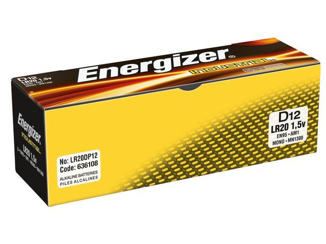 Energizer Alkaline Tender Industrial D Lr20 15 V Niet Oplaadbare Batterijen Zakelijke Pak 12 Stuks energizer kopen in de aanbieding Energizer Alkaline Tender Industrial D Lr20 15 V Niet Oplaadbare Batterijen Zakelijke Pak 12 Stuks energizer kopen in de aanbieding