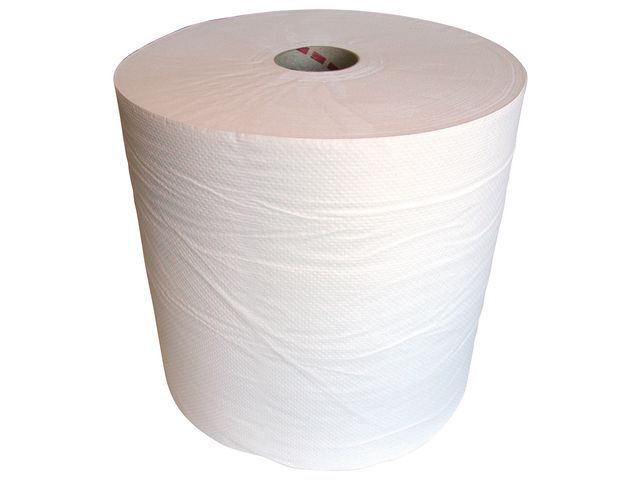 Burosprinter Euro Poetsdoek Recycled 1 Laags 28 Cm X 700 M Wit Pak 2 Rollen burosprinter kopen in de aanbieding