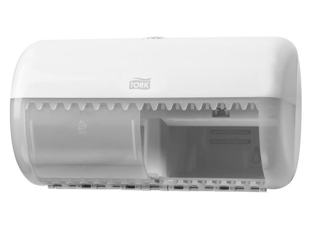 Tork Toiletroldispenser Twin B 286 X H 158 X D 153 Mm tork kopen in de aanbieding