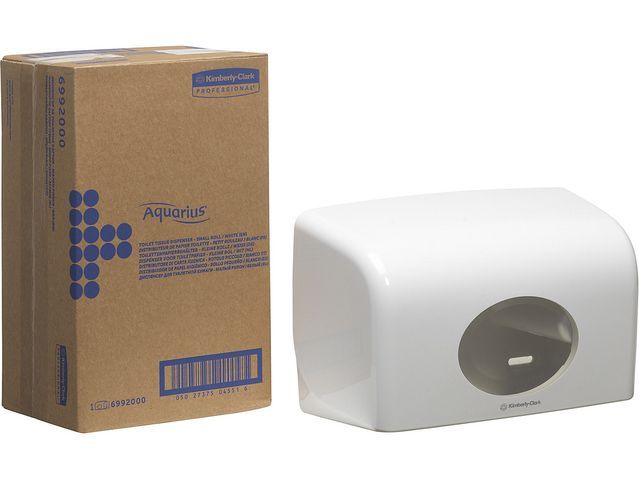 Aquarius Kimberly Clark Duorol Toilettissue Dispenser Wit aquarius kimberlyclark kopen in de aanbieding