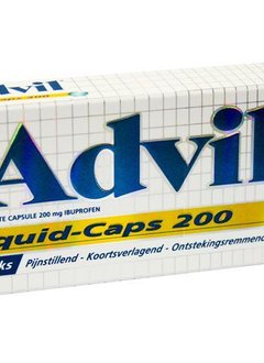 Advil Ibuprofen Advil liquid caps 200mg pk/10