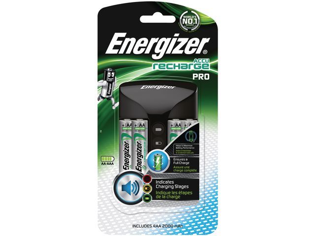 Energizer Pro Charger Incl 4 Aa 2000 Mah Batterijen energizer kopen in de aanbieding