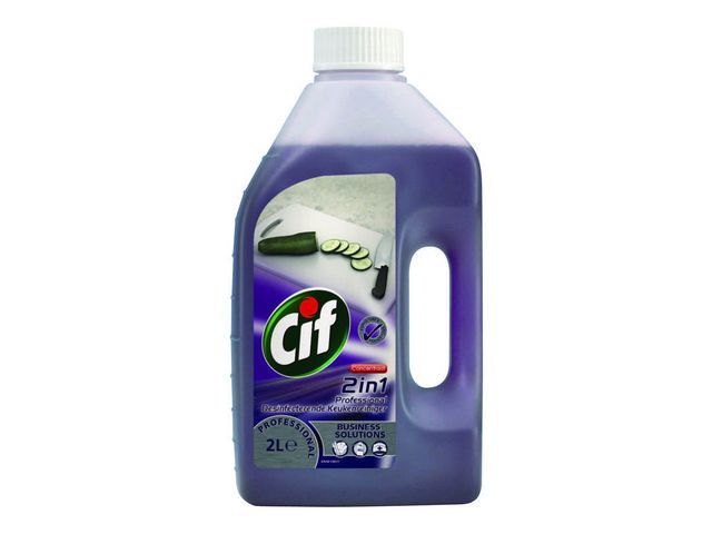 Cif Professionele 2 In 1 Desinfecterende Keukenreiniger Vloeistof Fles Paars 6 X 2 L 2 Liter cif kopen in de aanbieding Cif Professionele 2 In 1 Desinfecterende Keukenreiniger Vloeistof Fles Paars 6 X 2 L 2 Liter cif kopen in de aanbieding