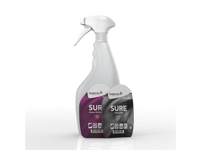 Diversey Navulbare Spuitbus Voor Sure Desinfecterende Reinigingsspray Ontkalker 750 Ml Doos 6 X Milliliter diversey kopen in de aanbieding Diversey Navulbare Spuitbus Voor Sure Desinfecterende Reinigingsspray Ontkalker 750 Ml Doos 6 X Milliliter diversey kopen in de aanbieding