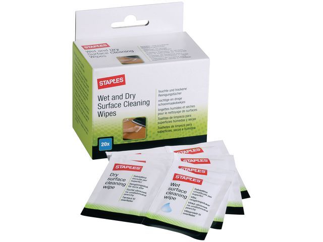 Staples Natdroog Reinigingsdoekje Pak 20 Stuks staples kopen in de aanbieding Staples Natdroog Reinigingsdoekje Pak 20 Stuks staples kopen in de aanbieding