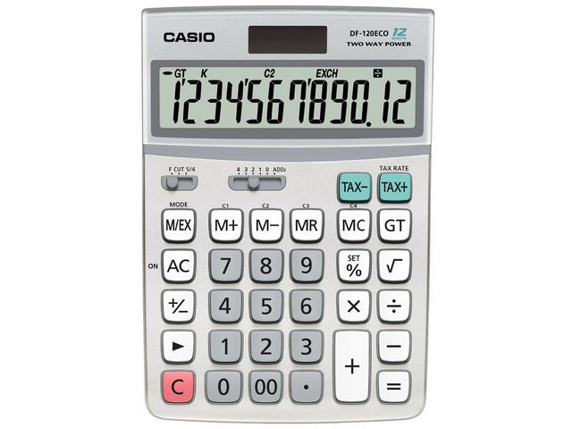 Casio Df 120Eco Bureaurekenmachine casio kopen in de aanbieding Casio Df 120Eco Bureaurekenmachine casio kopen in de aanbieding