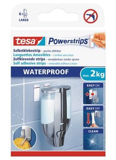 tesa® Kleefstrips 2kg waterproef L /pk 6