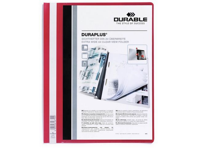 Durable Hechtmap Duraplus A4 Extra Breed 1 100 Vel Rood durable kopen in de aanbieding Durable Hechtmap Duraplus A4 Extra Breed 1 100 Vel Rood durable kopen in de aanbieding
