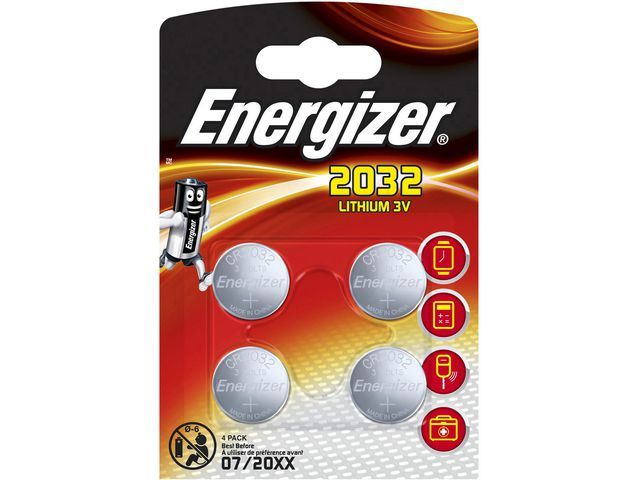 Batterij Energizer Knoopcel Cr2032Pak 4 energizer kopen in de aanbieding