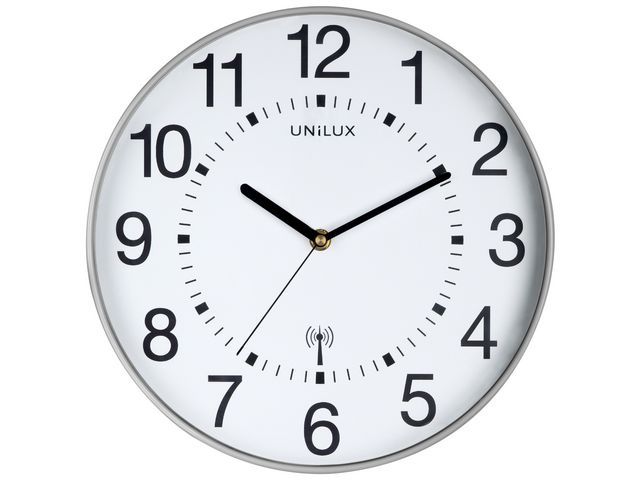 Unilux Klok Maxi Wave 40 Cm Grijs unilux kopen in de aanbieding
