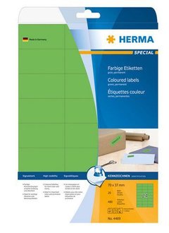 Herma Etiket ILC 70x37 groen/pak 480