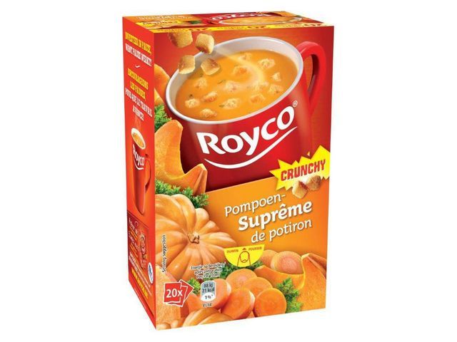 Royco Minute Soep Crunchy Supreme Pompoen Pak 20 Pakken royco kopen in de aanbieding
