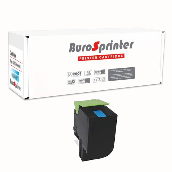 Lexmark 802Sc 80C2Sc0 Toner Cyan 2000 Pages Burosprinter lexmark kopen in de aanbieding