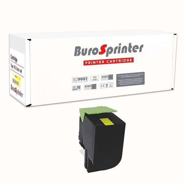 Lexmark 802Sy 80C2Sy0 Toner Yellow 2000 Pages Burosprinter lexmark kopen in de aanbieding