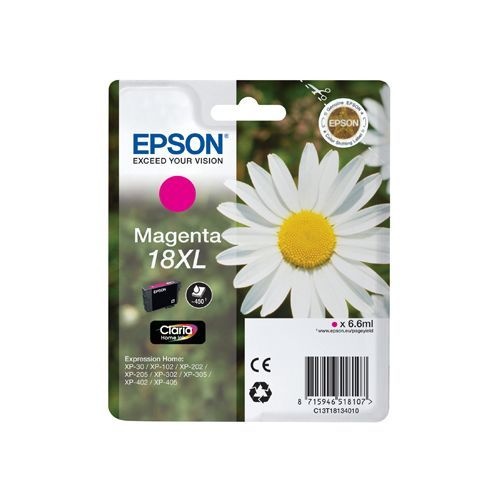 Epson 18Xl C13T18134012 Ink Magenta 450 Pages Original epson kopen in de aanbieding Epson 18Xl C13T18134012 Ink Magenta 450 Pages Original epson kopen in de aanbieding