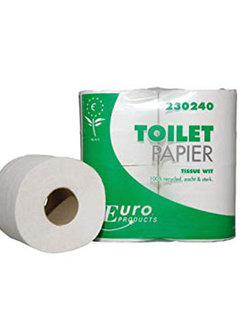 Toiletpapier mini jumbo 2L wit 180m/pk12