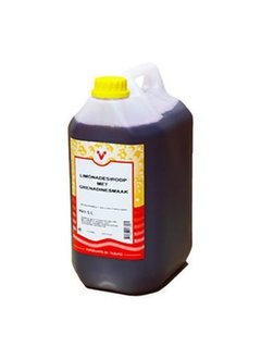 Limonadesiroop grenadine/can 5 ltr