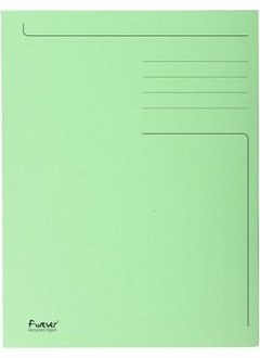 Exacompta Stofklepmap folio 280g 3-fl groen/pk50