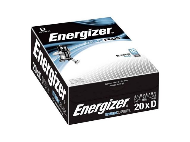 Energizer Energizer Energizer Max Plus D Batterij (pak 20 stuks)