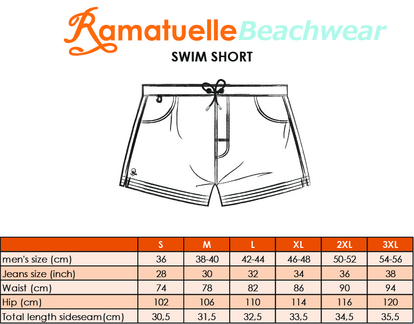 Swim 365 Size Chart