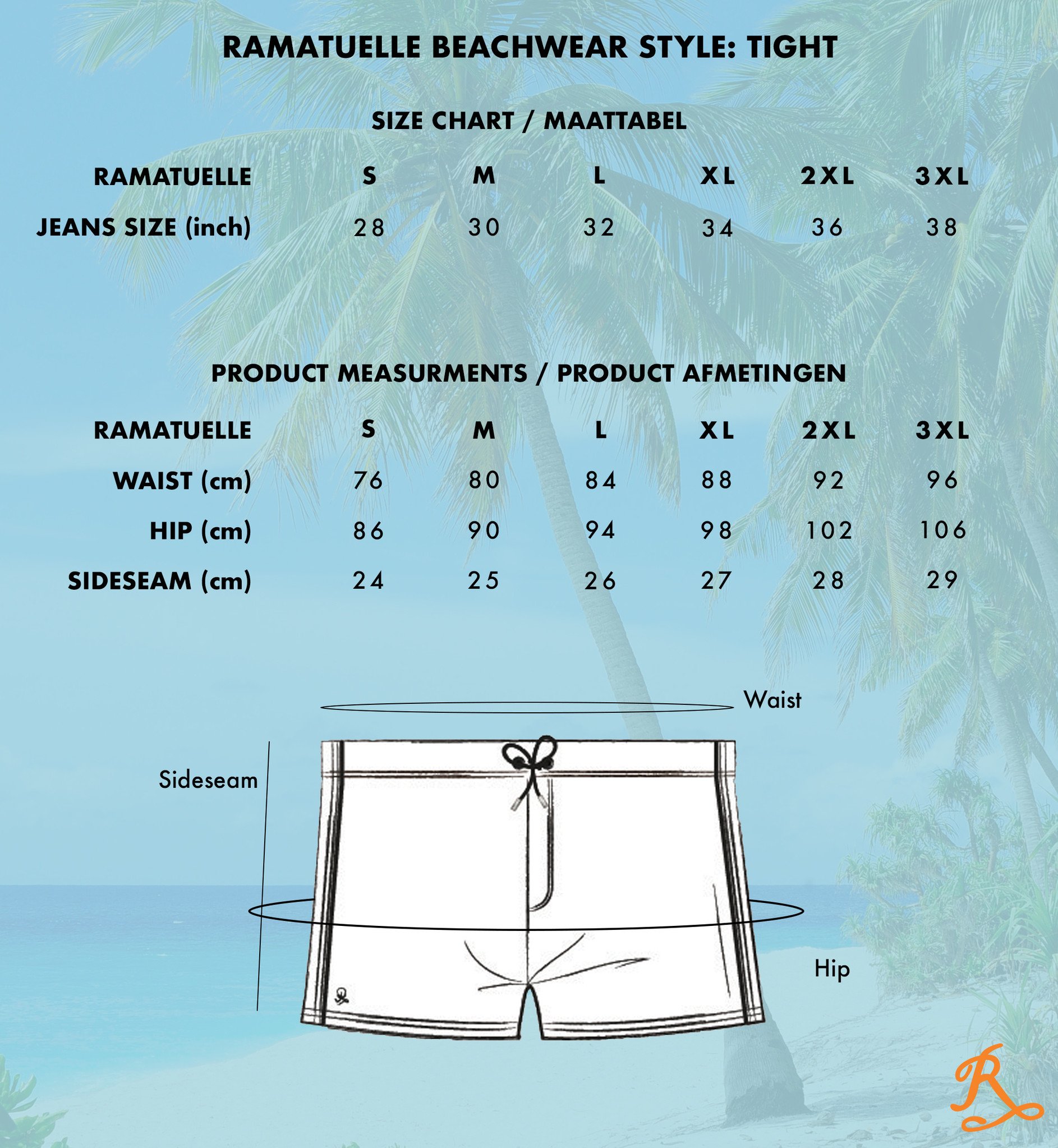 Size Chart Tight Fit