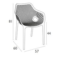 thumb-Tuinstoel - Air XL - Taupe - Siesta-8