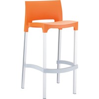 thumb-Stapelbare Barkruk - 75 cm - Gio - Oranje - Siesta-1