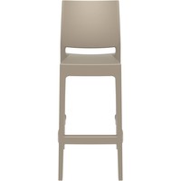 thumb-Barkruk Buiten - 75 cm - Maya - Taupe - Siesta-2