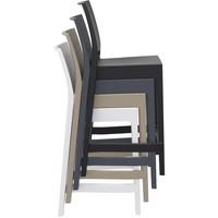 thumb-Counter Barkruk - 65 cm - Maya - Donkergrijs - Siesta-7