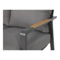 thumb-Stoel-Bank Loungeset - 4 Persoons - Bali - Antraciet - Garden Interiors-7