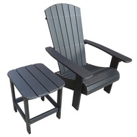 thumb-Adirondack Stoel - Zwart - Kunststof Polywood - Garden Interiors-7