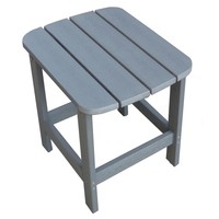thumb-Adirondack Stoel + Bijzettafel - Grijs - Kunststof Polywood - Garden Interiors-2