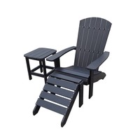 thumb-Adirondack Set - Zwart - Kunststof Polywood - Garden Interiors-2
