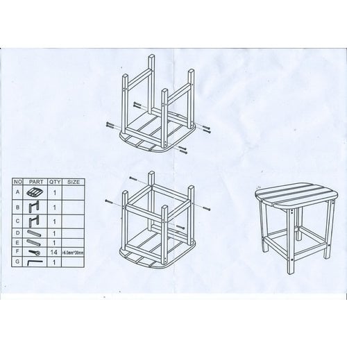 Garden Interiors Adirondack Bijzettafel - Grijs - Kunststof Polywood - Garden Interiors Garden Interiors Adirondack Bijzettafel - Grijs - Kunststof Polywood - Garden Interiors