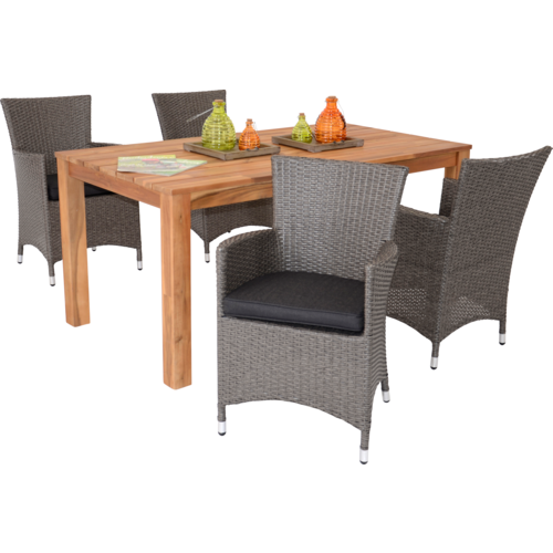 Lesli Living  Tuintafel - Gerecycled Teak - 180x90x76 cm - Lesli Living