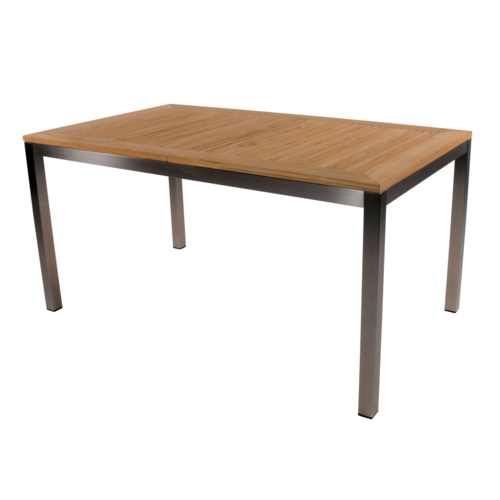 Lesli Living  Uitschuifbare Tuintafel - Marmaris - RVS - 152/210 cm - Lesli Living