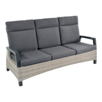 thumb-Lounge Tuinbank - Prato Mountain - Aluminium/Wicker - Lesli Living-1