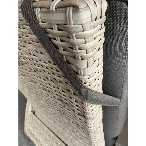 Lesli Living  Lounge Tuinstoel - Prato Mountain - Aluminium/Wicker - Lesli Living