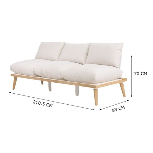 The Outsider Lounge Tuinbank - Bakersfield - Acacia - Gebroken Wit - The Outsider The Outsider Lounge Tuinbank - Bakersfield - Acacia - Gebroken Wit - The Outsider