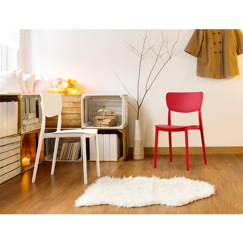 Siesta Tuinstoel - Stapelbaar - Wit - Monna - Siesta Siesta Tuinstoel - Stapelbaar - Wit - Monna - Siesta