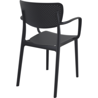 thumb-Tuinstoel - Stapelbaar - Zwart - Loft - Siesta-6