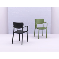 thumb-Tuinstoel - Stapelbaar - Zwart - Loft - Siesta-9